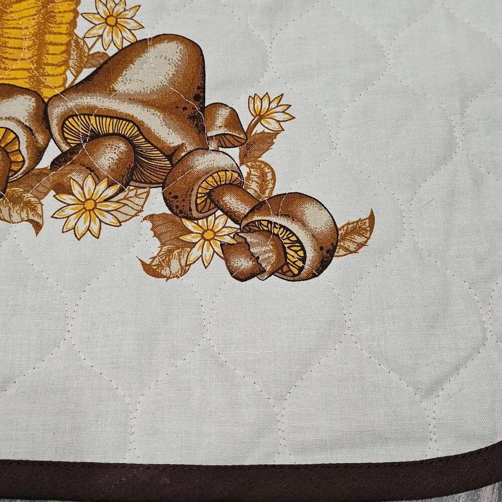 VINTAGE STYLE DIY MUSHROOM APRON & OVEN MITT SET – HANDMADE – BUTTERFLY PRINT